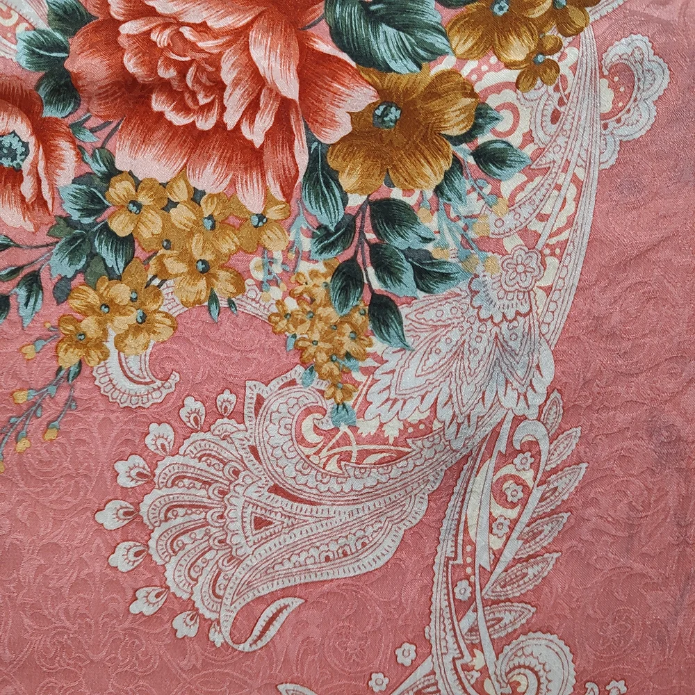 YSL floral silk scarf absolutely gorgeous large 34''